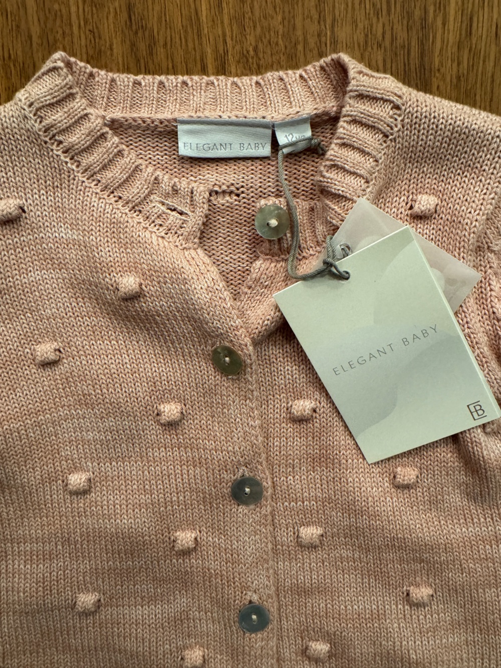 Elegant Baby Pink Cardigan